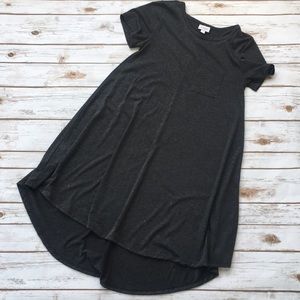 LuLaRoe XXS Carly dress in Heathered Charcoal